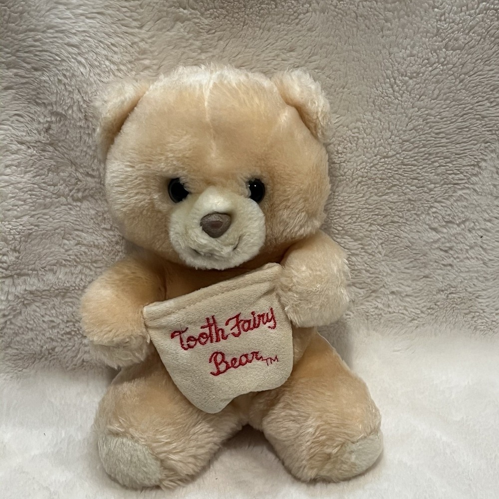Vintage 1985 Animal Fair Tooth‎ Fairy Bear Plush Teddy Stuffed Nursery Gift EC